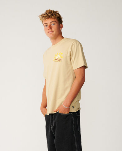 Surf Trip Tee - Khaki Sand