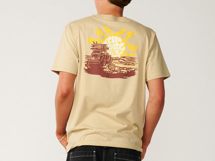 Surf Trip Tee - Khaki Sand