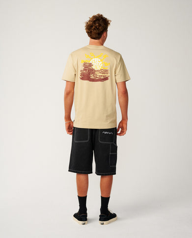 Surf Trip Tee - Khaki Sand