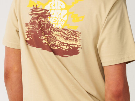 Surf Trip Tee - Khaki Sand