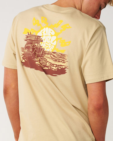 Surf Trip Tee - Khaki Sand