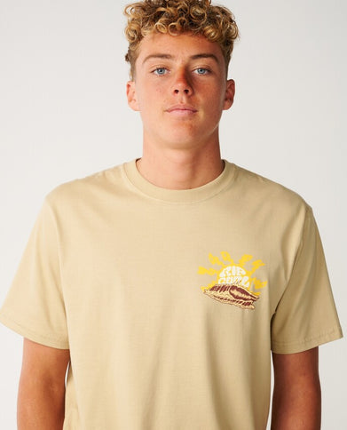 Surf Trip Tee - Khaki Sand