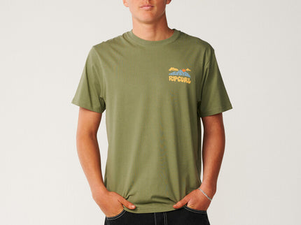Surf Trip Tee - Surplus Green