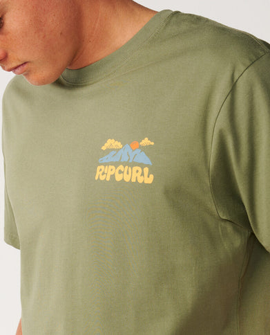 Surf Trip Tee - Surplus Green