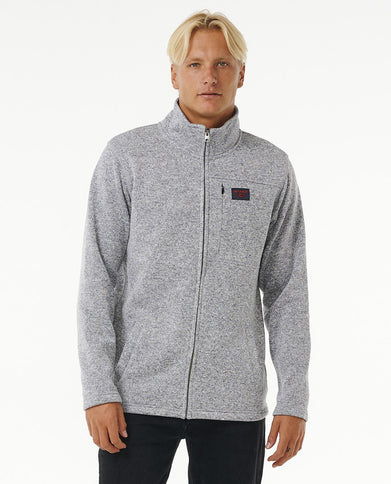 Crescent Zip Thru - Grey Marle