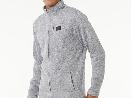 Crescent Zip Thru - Grey Marle