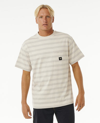 Qsp Stripe Tee - Vintage White