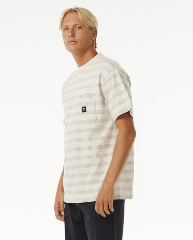 Qsp Stripe Tee - Vintage White