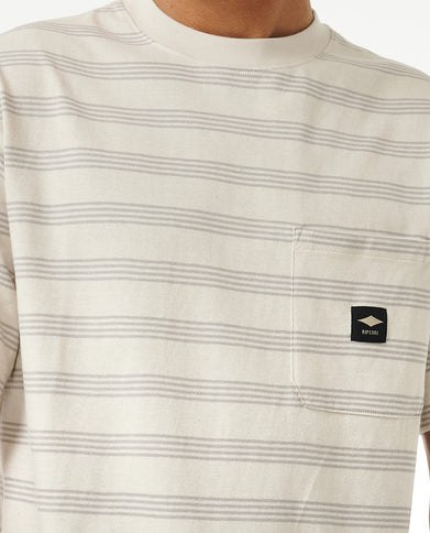 Qsp Stripe Tee - Vintage White