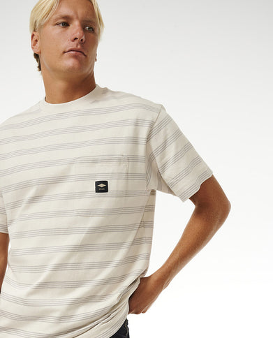 Qsp Stripe Tee - Vintage White