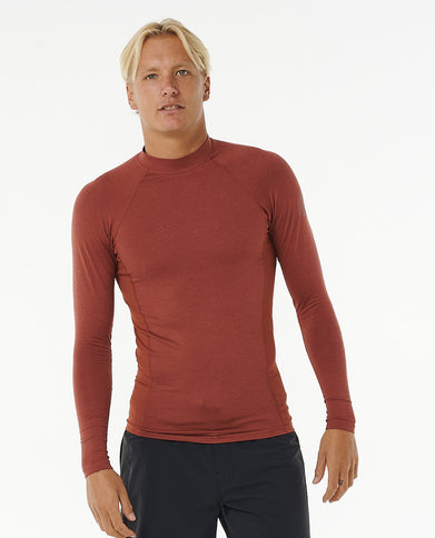 Dawn Patrol Upf Perf L/S - Red Marle