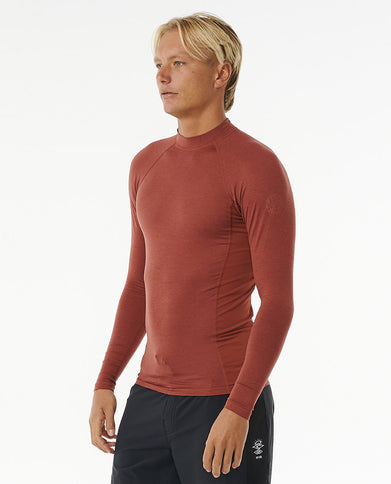 Dawn Patrol Upf Perf L/S - Red Marle