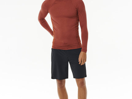 Dawn Patrol Upf Perf L/S - Red Marle