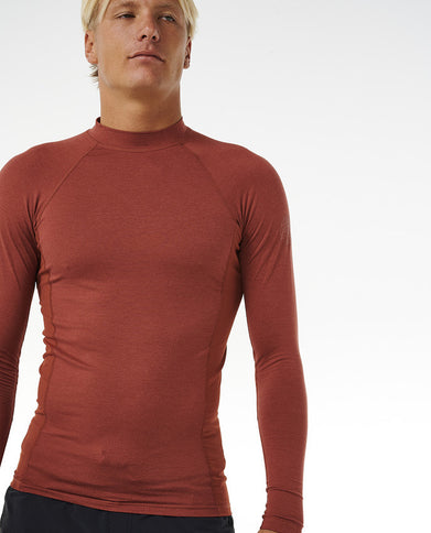 Dawn Patrol Upf Perf L/S - Red Marle