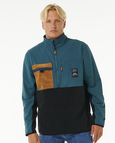 Anti Series Journey Zip Crew - Blue Green