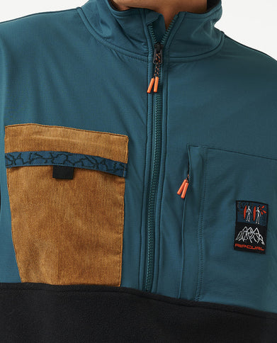 Anti Series Journey Zip Crew - Blue Green