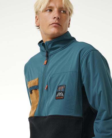 Anti Series Journey Zip Crew - Blue Green