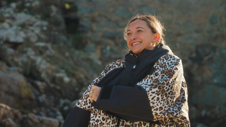 Hard Shell Robe - Leopard Print