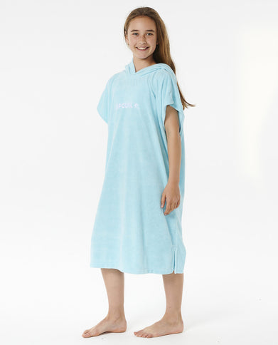 Classic Surf Hooded Towel-Girl - Sky Blue