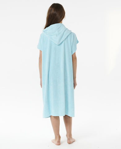 Classic Surf Hooded Towel-Girl - Sky Blue