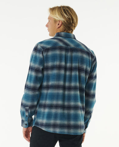 Count Flannel Shirt - Mineral Blue