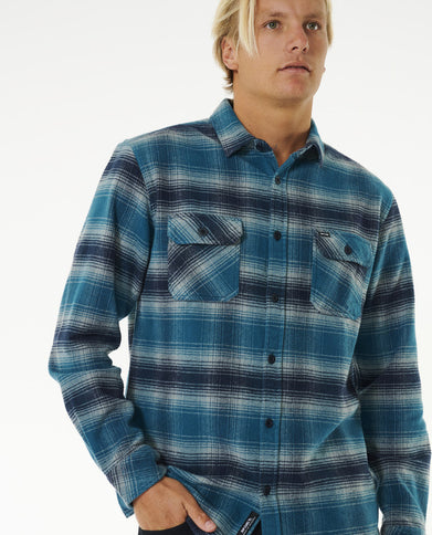 Count Flannel Shirt - Mineral Blue