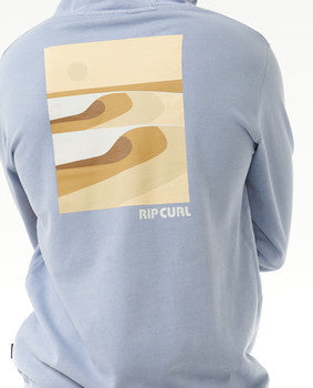 Surf Revival Lined Up Hood - Spray Blue