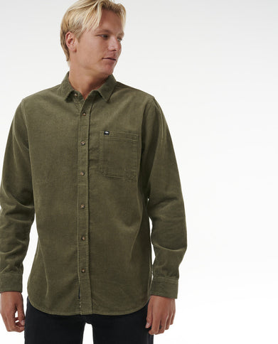 Classic Surf Cord L/S Shirt - Dusty Olive