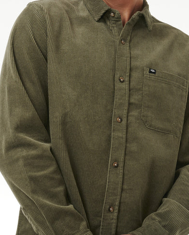 Classic Surf Cord L/S Shirt - Dusty Olive