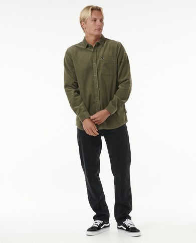 Classic Surf Cord L/S Shirt - Dusty Olive