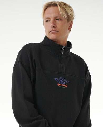 Quest¬†1/4 Zip Crew - Black