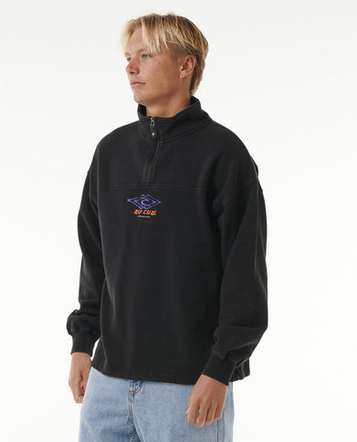 Quest¬†1/4 Zip Crew - Black