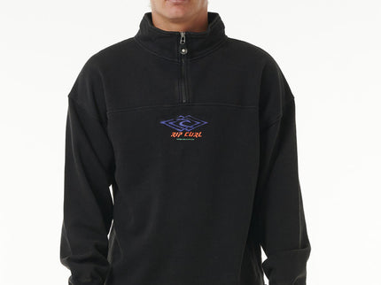 Quest®1/4 Zip Crew – Schwarz