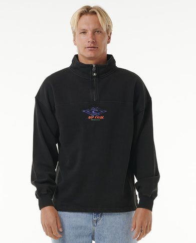 Quest¬†1/4 Zip Crew - Black