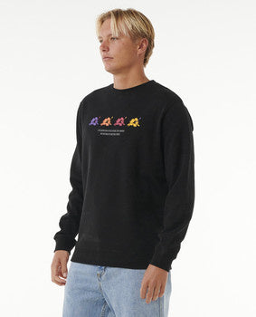 Surf Revival Hoffman Crew - Black