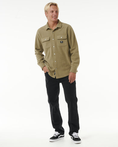 Fun Times Polar Fleece Shirt - Washed Moss