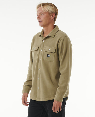 Fun Times Polar Fleece Shirt - Washed Moss