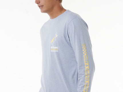 Surfer Dude Ls Tee - Spray Blue