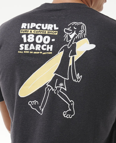 Surfer Dude Tee - Washed Black