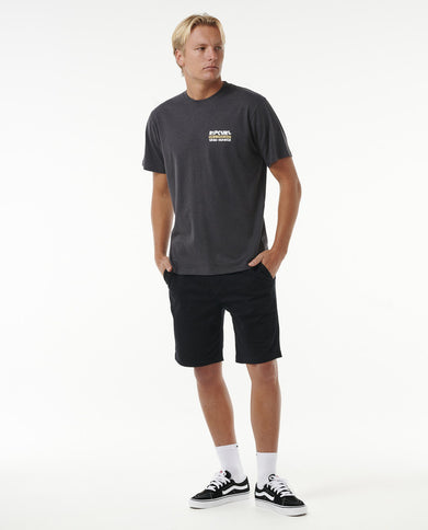 Surfer Dude Tee - Washed Black