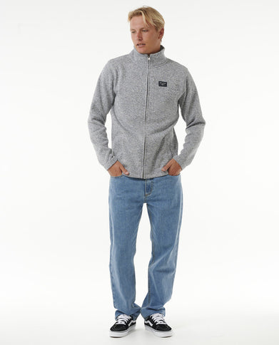 Crescent Zip Thru - Grey Marle