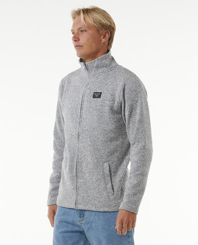 Crescent Zip Thru - Grey Marle