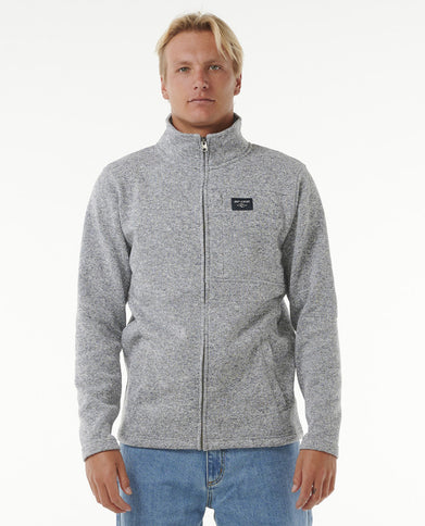 Crescent Zip Thru - Grey Marle