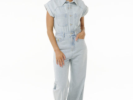 The Search Denim Boilersuit - Light Blue