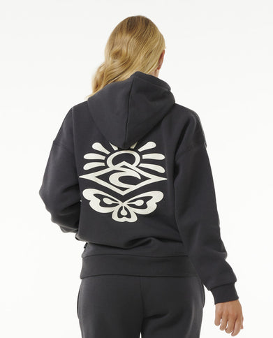 Icons Of Surf Heritage Hood - Washed Black