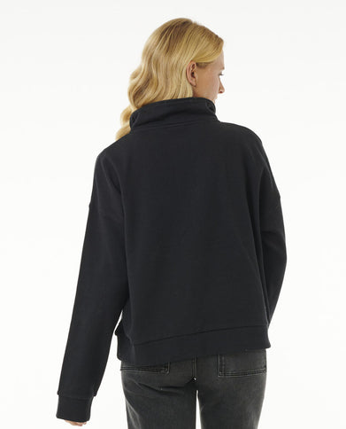 Soleil 1/4 Zip Pull Over - Black