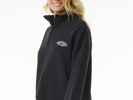 Soleil 1/4 Zip Pull Over - Black