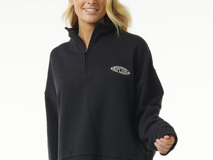 Soleil 1/4 Zip Pull Over - Black