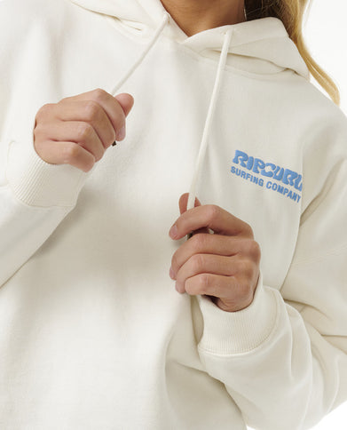 Surf Puff Heritage Hood - Bone/Bright Blu