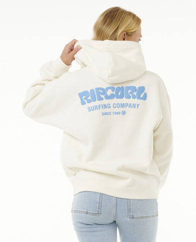 Surf Puff Heritage Hood - Bone/Bright Blu